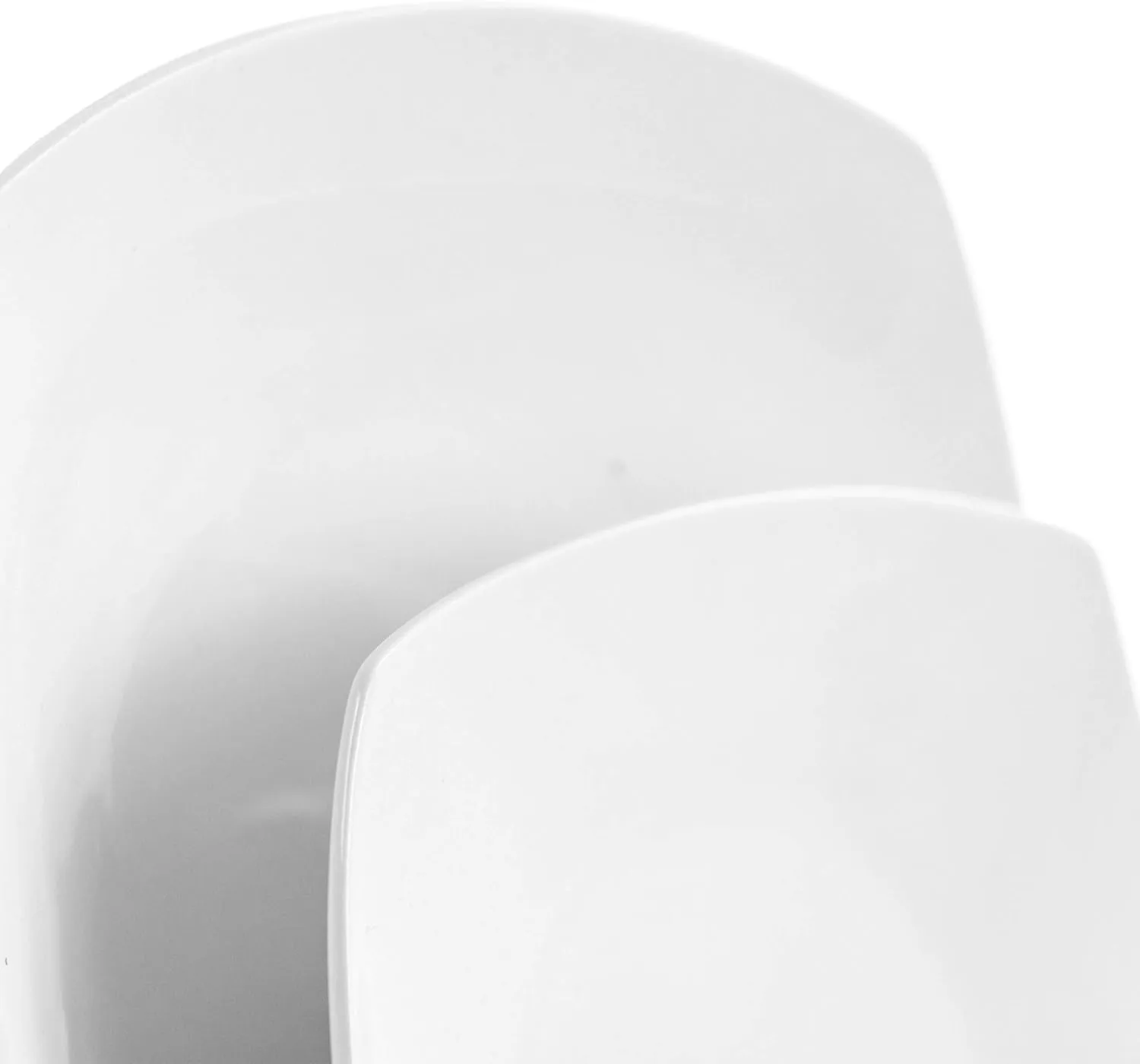 Elama Service for Four 16 Piece Porcelain Dinnerware Set, White-Square 2