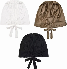 Elastic Tie-Back Beanie Muslim Underscarf Cap for Women Shiny Elegant Comfortable Headwear