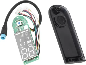 Electric Scooter Version Dashboard, Made of PCB, Plastic and Silica Gel, Light and Compact, Easy to Install, Digital Display BT Board Instrument, Waterproof Plug, Repair and