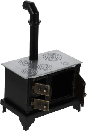 Elegant Mini House Accessories Iron Material Miniature Cooking Bench for 1:12 Scale Dollhouse Furniture Set