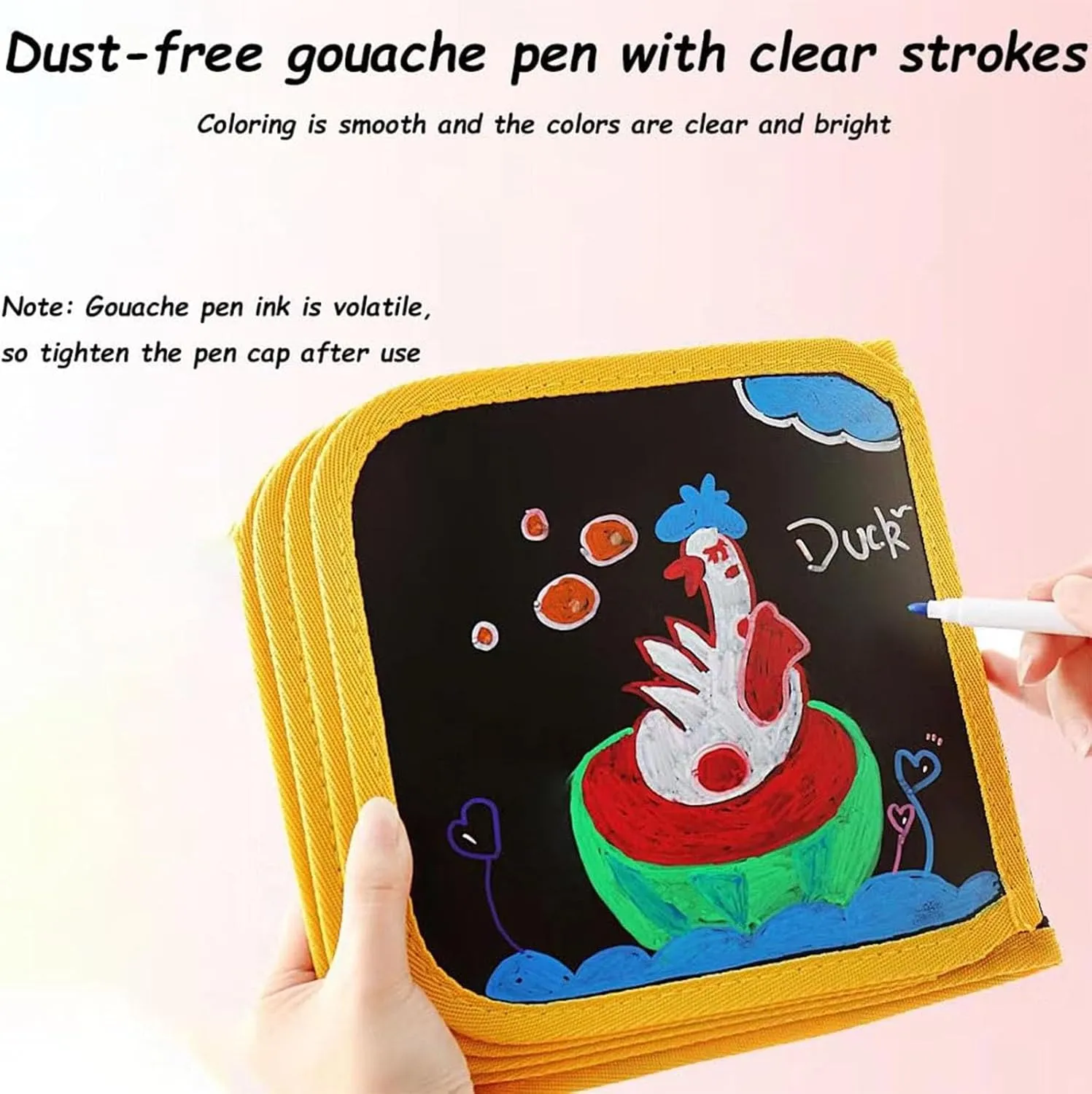 Erasable Coloring Book,Portable Dinosaur Pattern Erasable Graffiti Graffiti Book Set with 12 Pens 16 Pages,Reusable Doodle Drawing for Kids,Magic Water Drawing Mat,No Mess Washable(#F)
