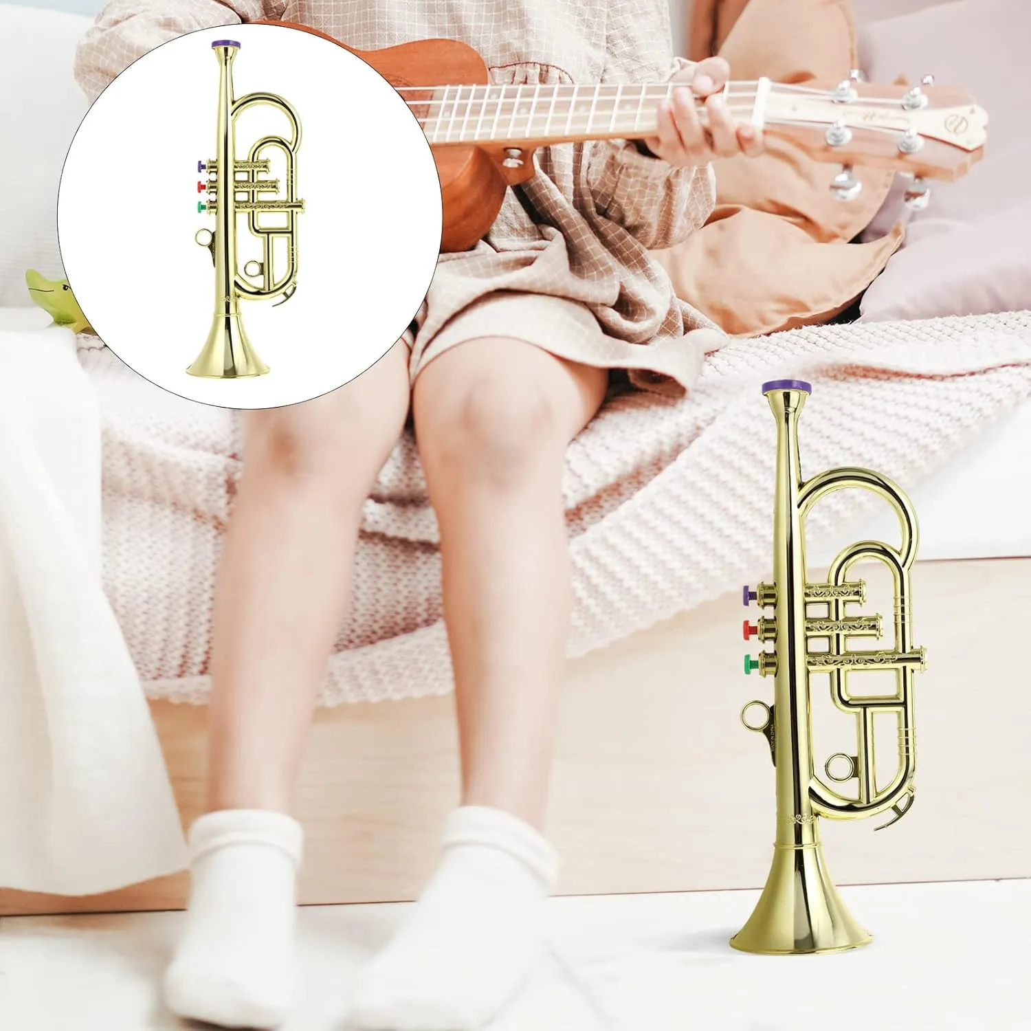 ERINGOGO 1pc Saxophone Model Kazoo Saxophone Sax Model Saxaboom French Horn Clarinet Kids Musical Playthings Tuba Childrens Toys Kid Toy Kids' Toy Trumpet Small Piano Toddler Electroplating