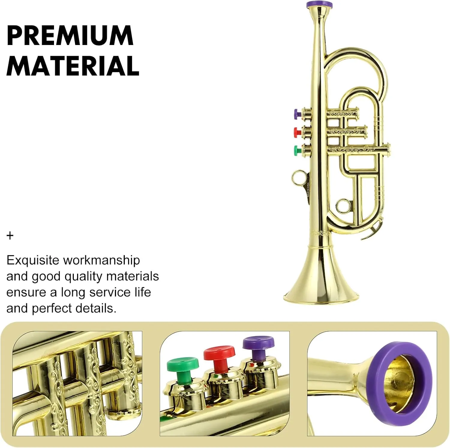 ERINGOGO 1pc Saxophone Model Kazoo Saxophone Sax Model Saxaboom French Horn Clarinet Kids Musical Playthings Tuba Childrens Toys Kid Toy Kids' Toy Trumpet Small Piano Toddler Electroplating