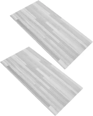 ERINGOGO 2pcs Dollhouse Miniature Floor Tiles Easy Install Simulation Wood Grain for Dollhouse Scene Material for Decor