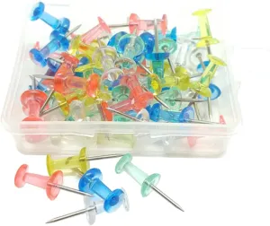 ERINGOGO Metal Pushpin Thumbtacks 40 Pack Map Pushpins for Decor School Office Bulletin Board DIY Decorative Pins Random