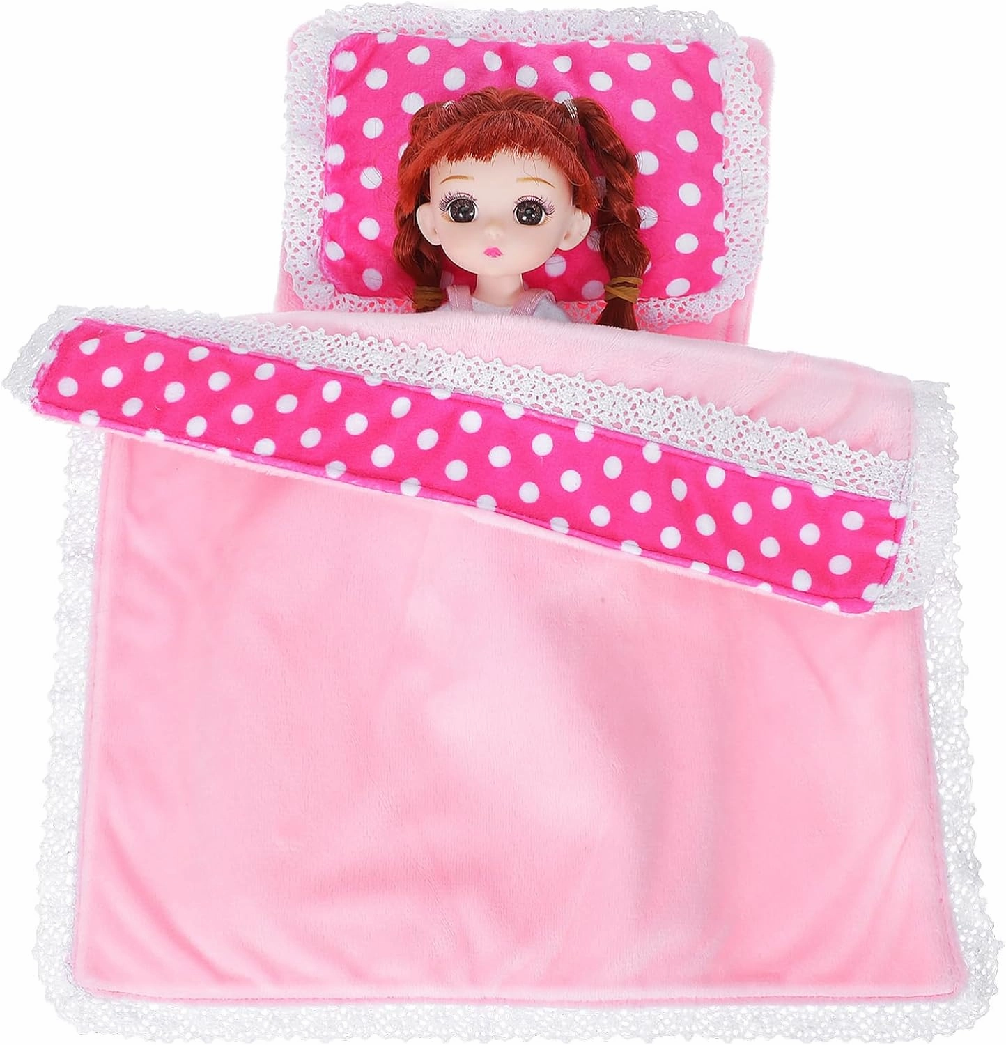ERINGOGO 1set Miniature Bedding for Dollhouse Bedroom Soft Comforter Pillow Mattress Cute Mini Bedding Accessories for Dollhouse Decor