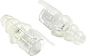 Etymotic Research ER20XS High-Fidelity Earplugs (Concerts, Musicians, Airplanes, Motorcycles, Sensitivity and Universal Hearing Protection) - Standard, Clear Stem/Frost Tips (4 Piece Set)