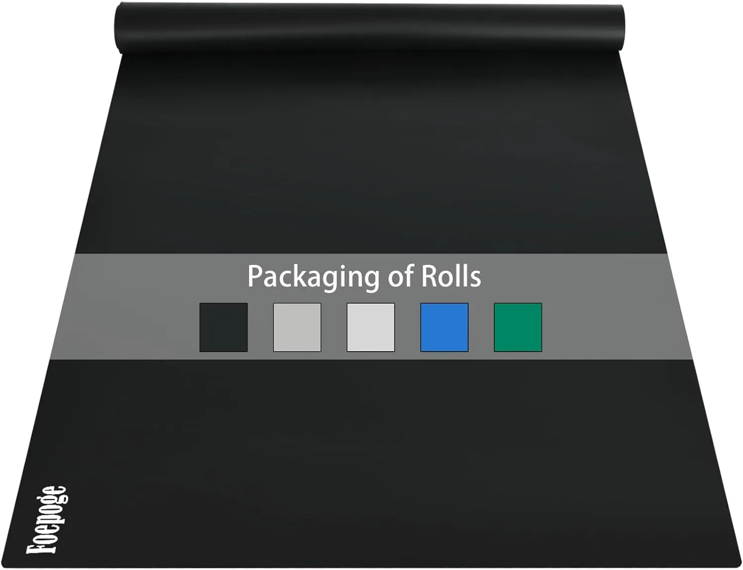 Extra Large Silicone Mat for Resin 36.2" x 24", 2MM Thick Silicone Craft Mat for Table, Multifunction Silicon Matt for Kitchen Countertop Protector Heat Resistant Placemat by Foepoge(Black)