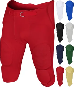 Exxact Sports Proline Men's Integrated Football Pants with 7 Flex Pads, Lightweight Football Practice Pants for Protection