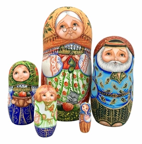 Family Nesting Dolls Babushka