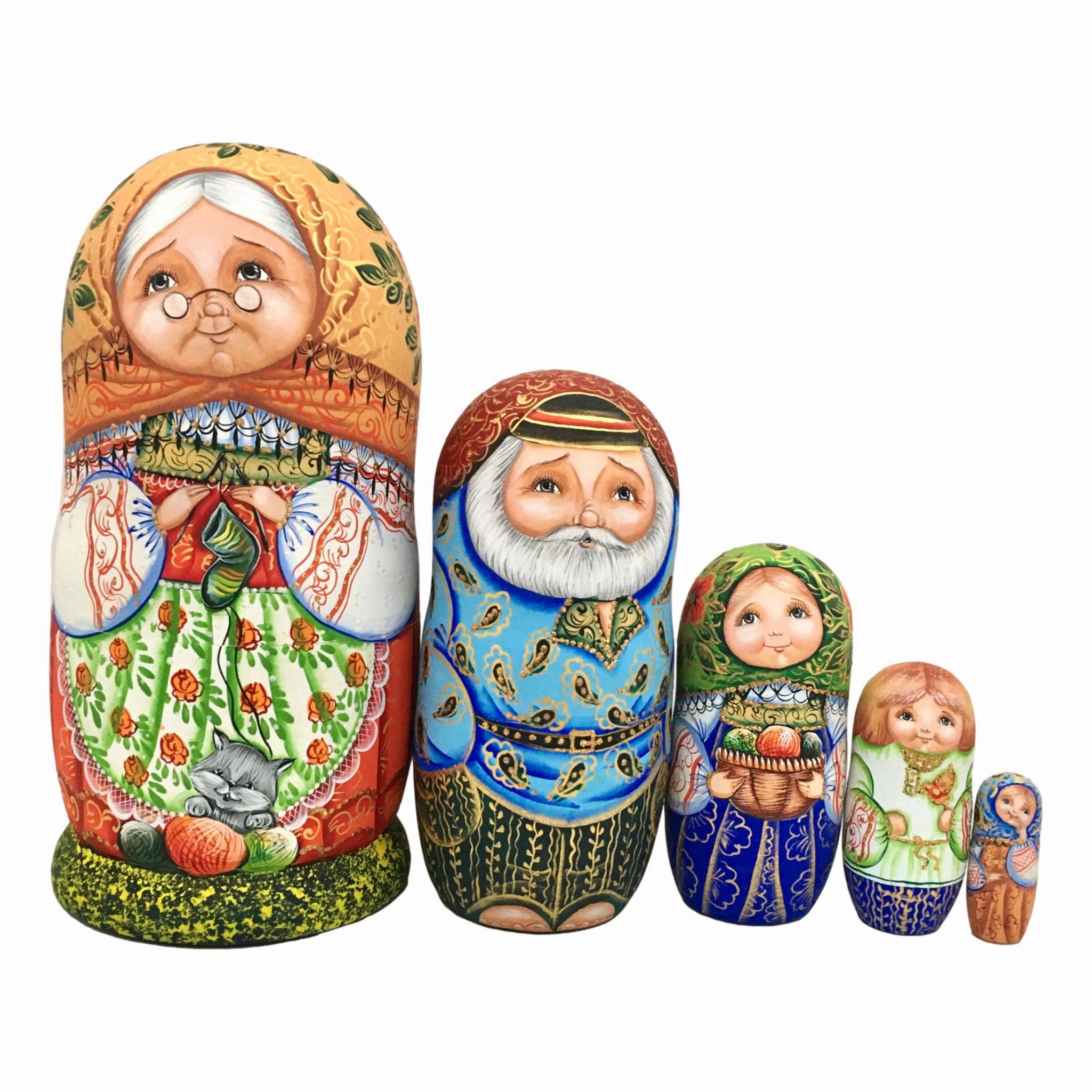 Family Nesting Dolls Babushka