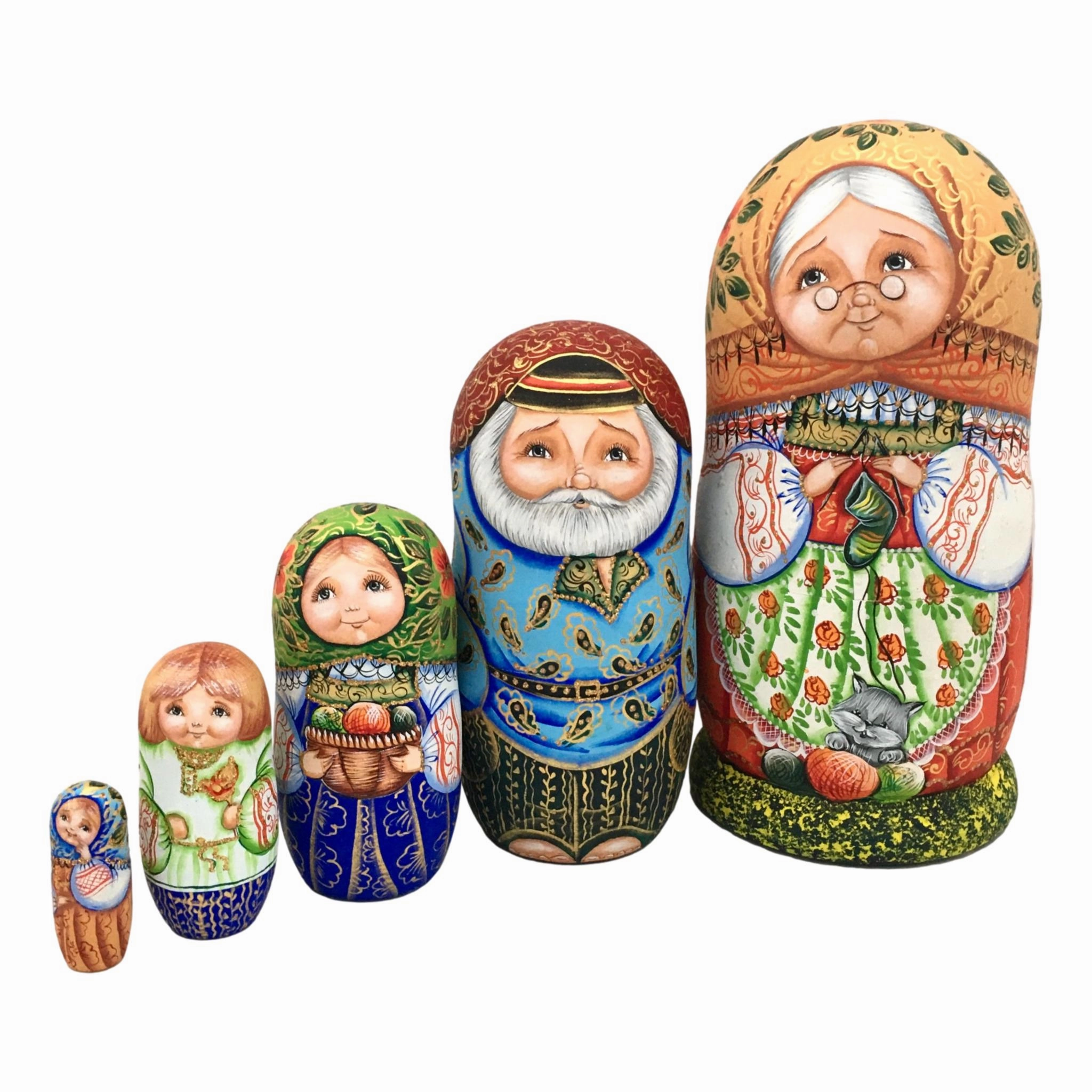 Family Nesting Dolls Babushka