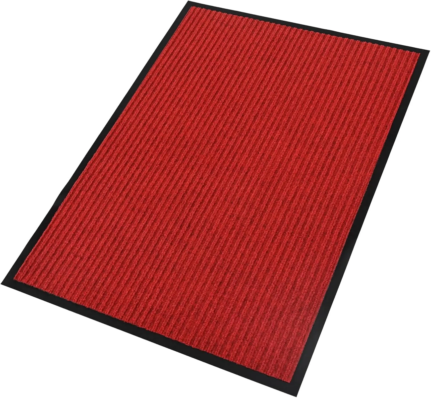 fani Heavy Duty Large Outdoor Indoor Entrance Doormat Bright Red Waterproof Low Profile Entrance Rug Front Door Mat Patio Anti-Skid Rubber Back, 31x47 inch (Bright Red)
