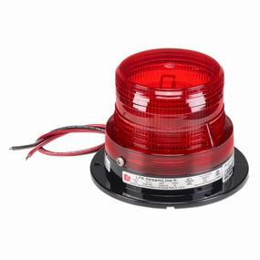 Federal Signal LP6-120R Streamline Low Profile Mini Strobe Light, Surface Mount, 120 VAC, Red