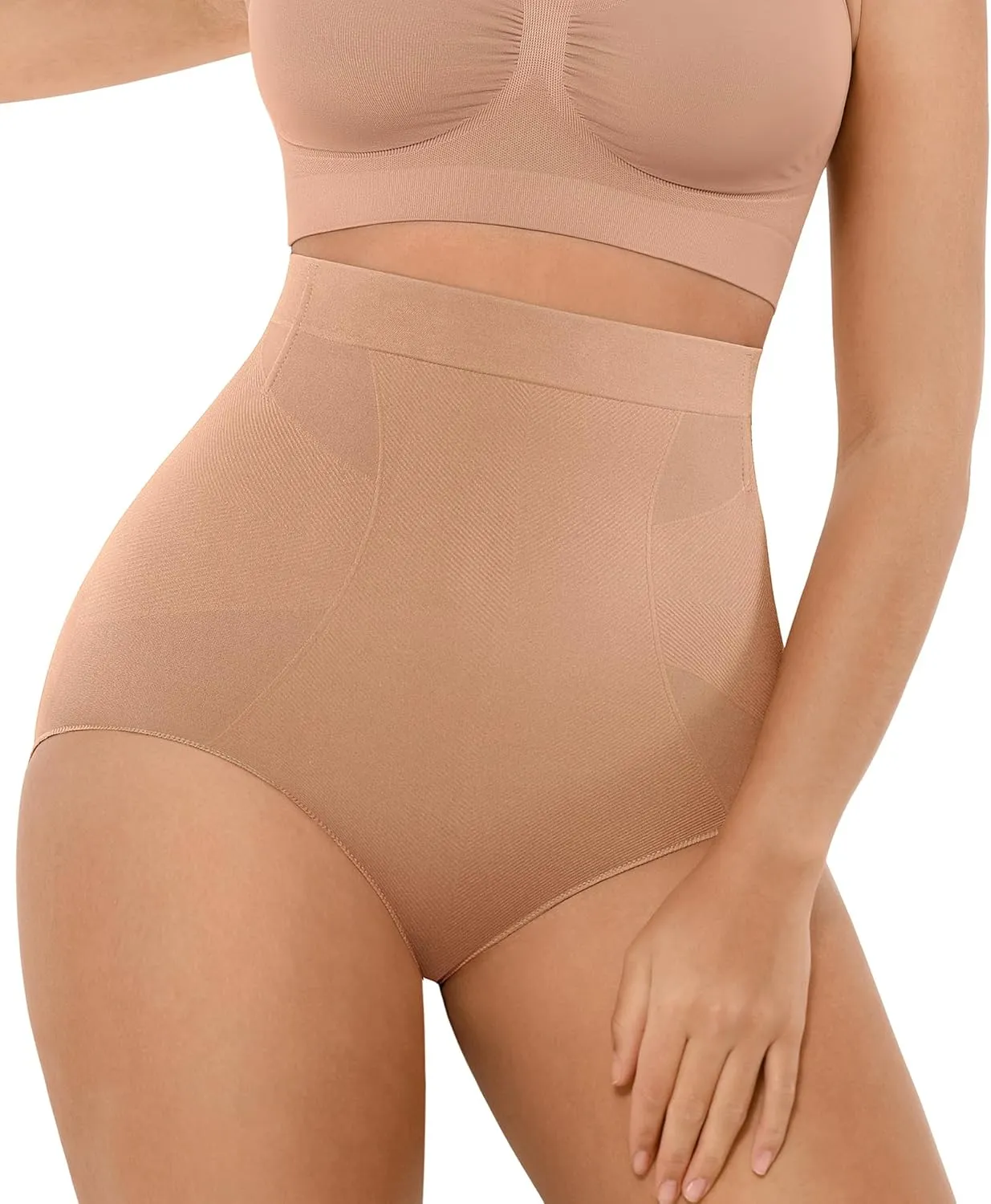 FeelinGirl Body Shaper Tummy Control Shapewear Underwear High Waisted Sculpting Briefs Panty Girdle