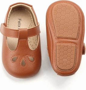 Felix & Flora Soft Sole Baby Shoes - Infant Baby Walking Shoes Moccasinss Rubber Sole Crib Shoes