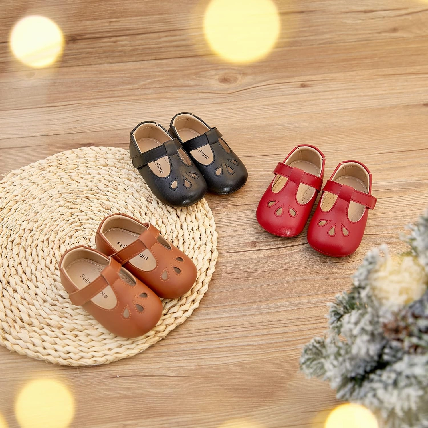 Felix & Flora Soft Sole Baby Shoes - Infant Baby Walking Shoes Moccasinss Rubber Sole Crib Shoes