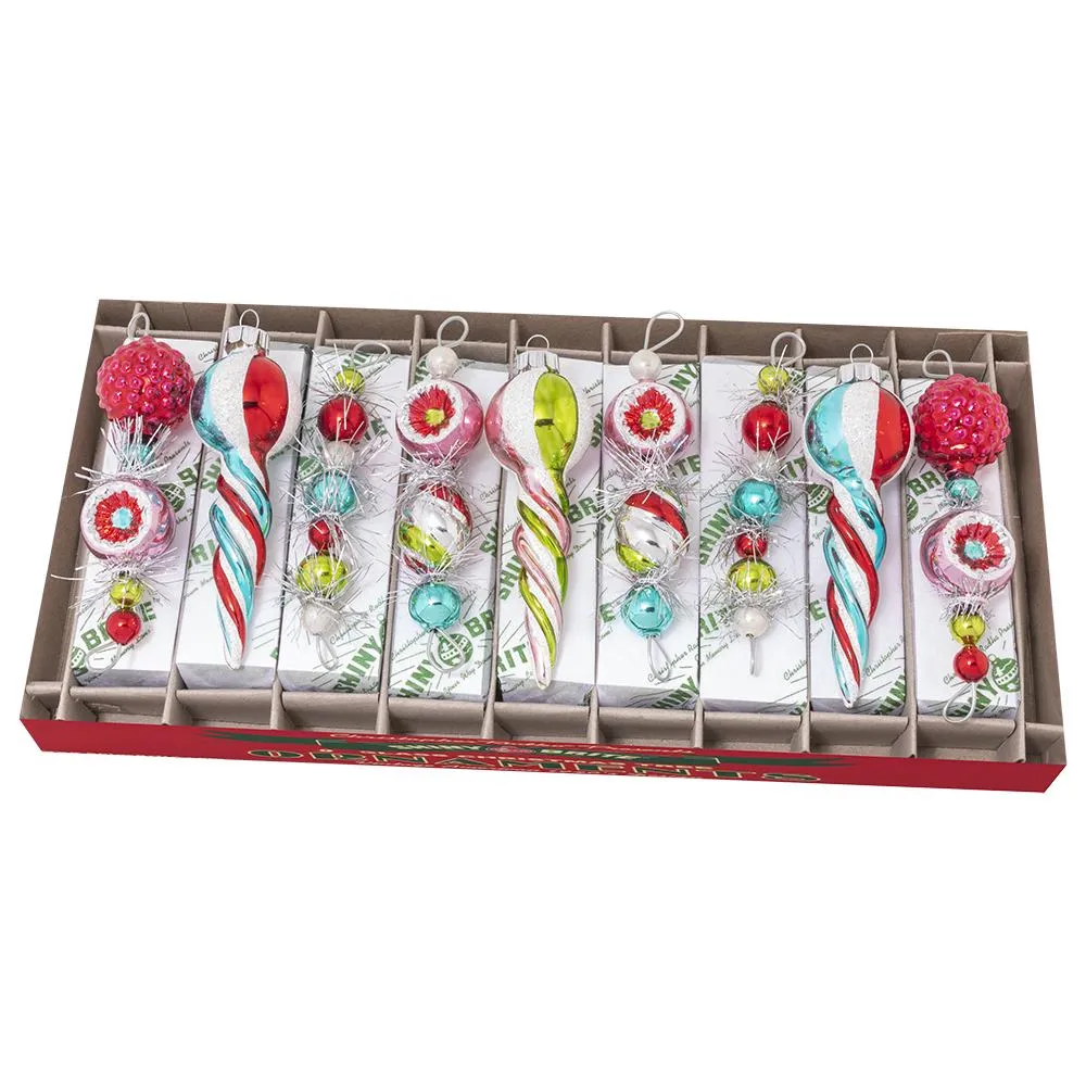 Festive Fete 9 Count 4" Shape Icicles