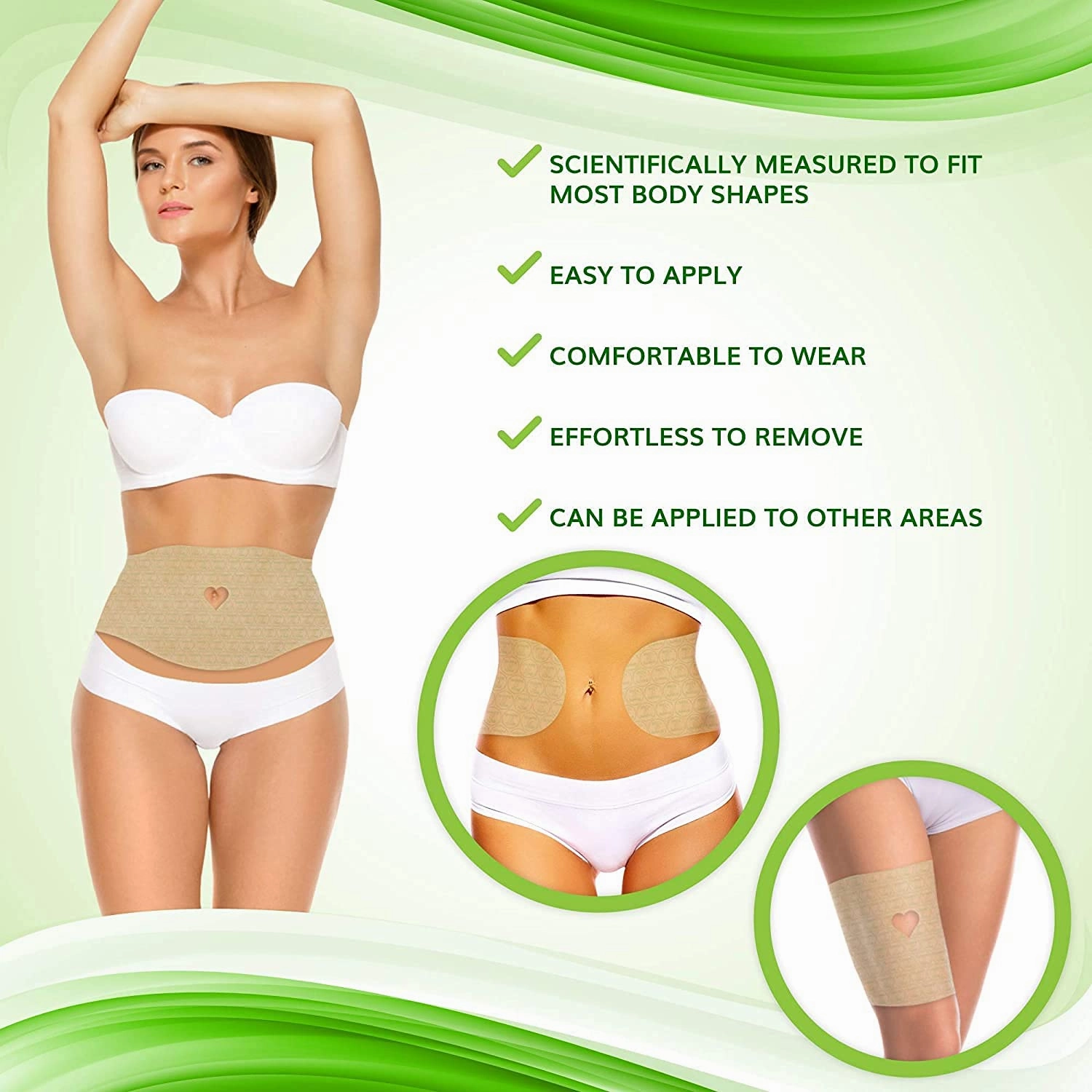 Firming and Shaping Contouring Moisturizing Body Wrap. New improved all natural anti cellulite solution (10 WRAPS GEL)