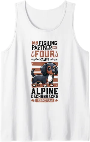 Fishing and Alpine Dachsbracke Tank Top