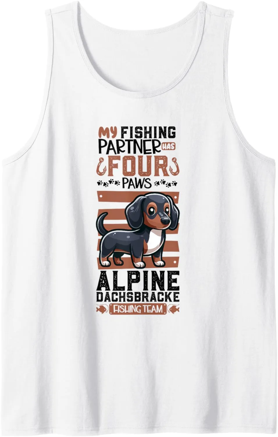 Fishing and Alpine Dachsbracke Tank Top