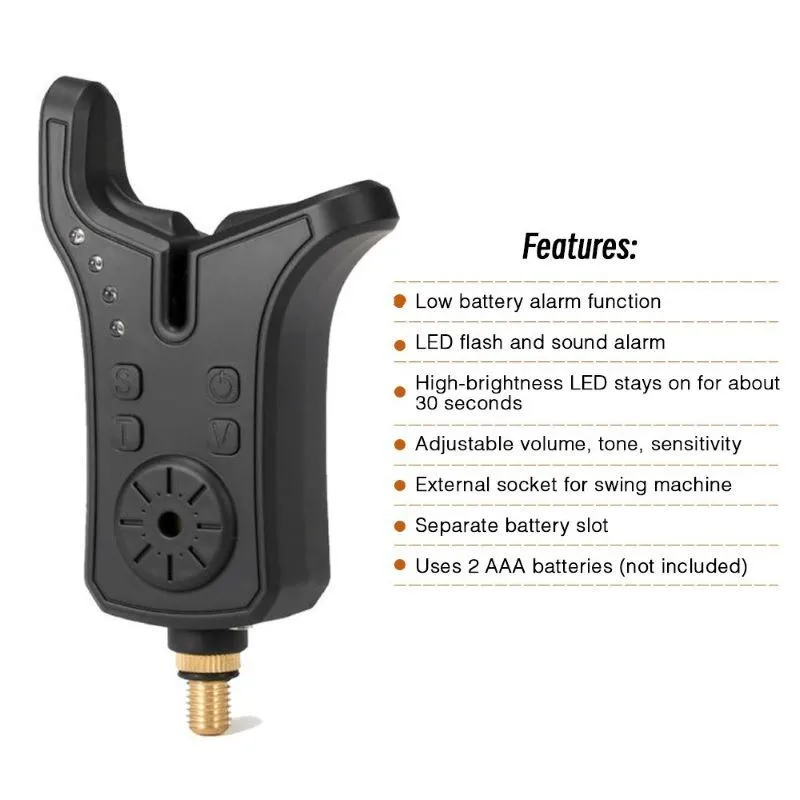 Fishing Bite Sound Alarm Indicator – LED Light