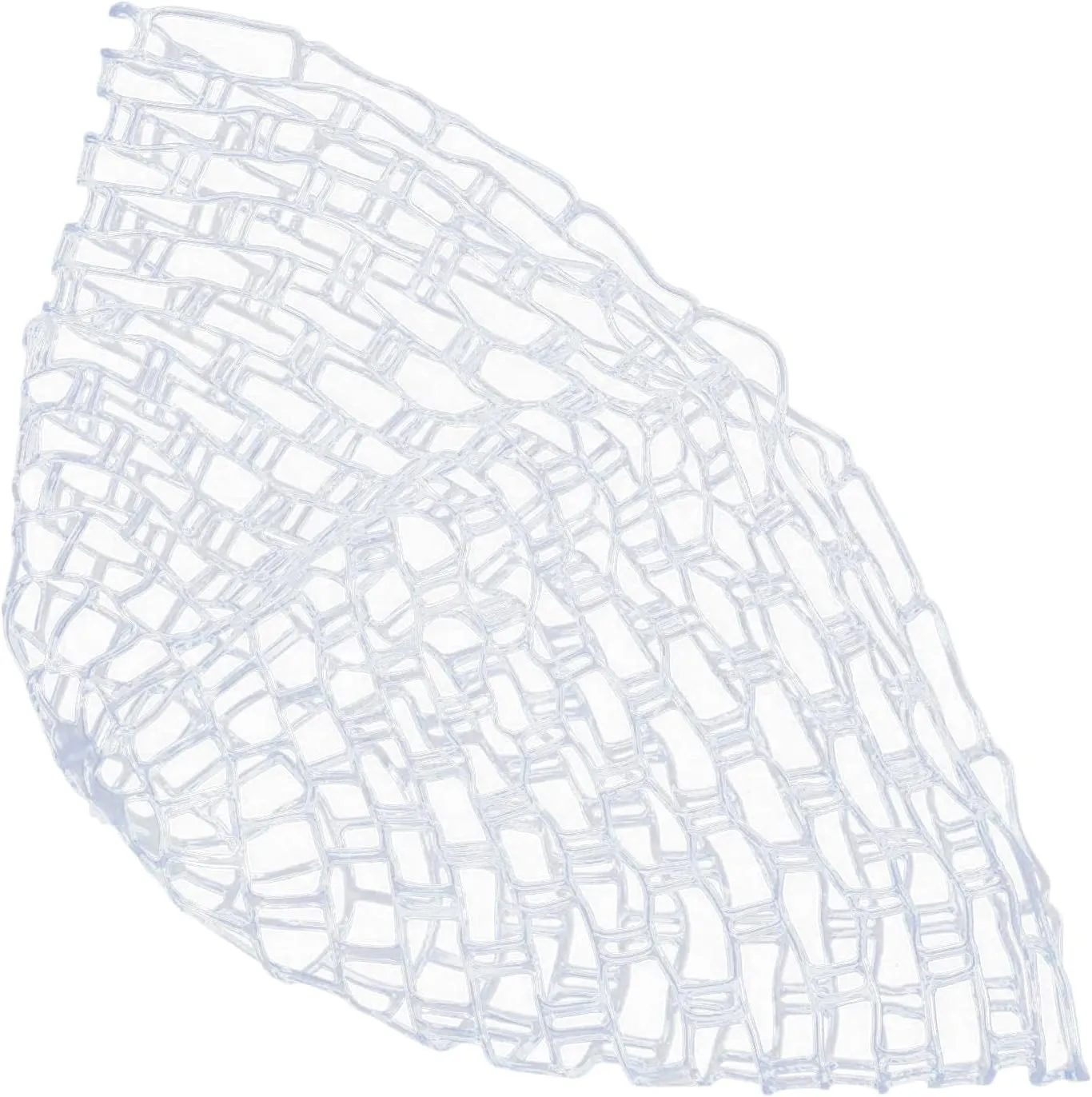 Fishing Landing Net Replacement Mesh Bag Clear Rubber Snag Proof Lightweight Portable Practically to Fish Gentle on Fins and Gills for Landing and Netting
