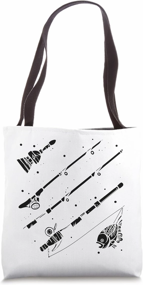 Fishing Graphic Tote Bag