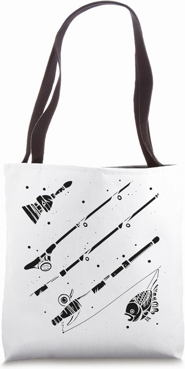 Fishing Graphic Tote Bag