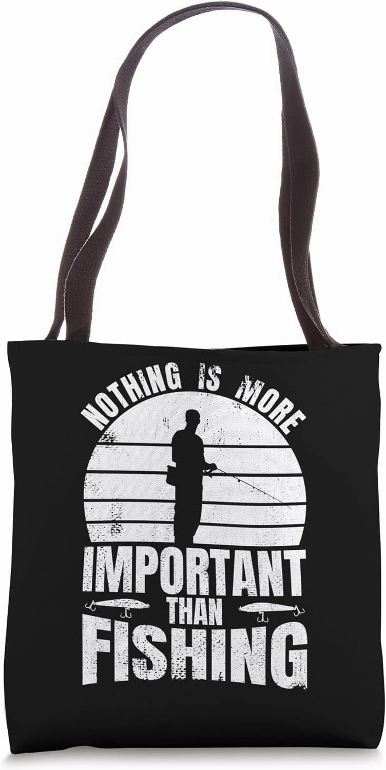 Fishing Motivation Angler Fishery Tote Bag