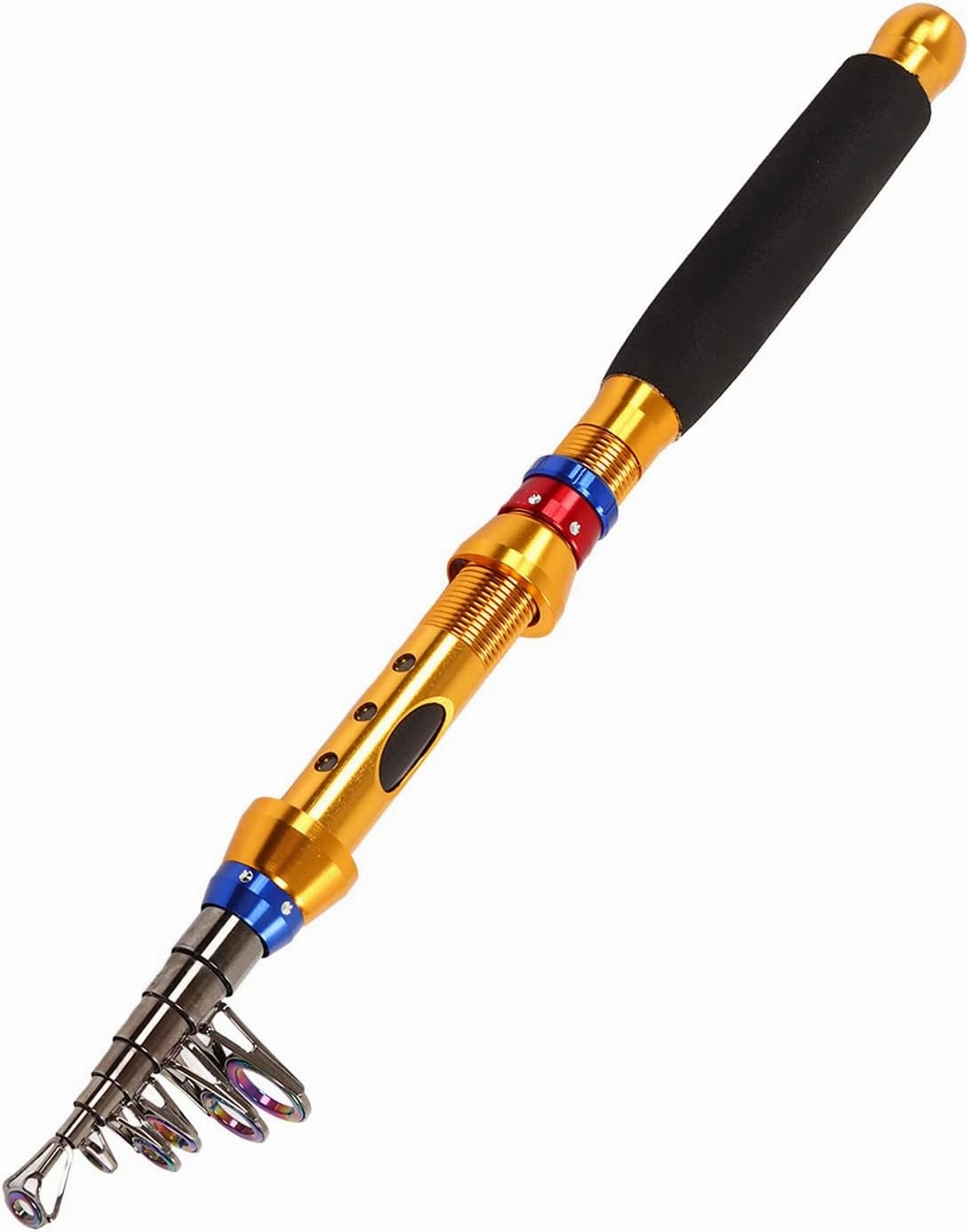 Fishing Rod, High Sensitivity Fishing Rod Telescopic Lightweight Pole Retractable Design Portable Freshwater Casting Hard Fish Gear with Storage Bag for Fish