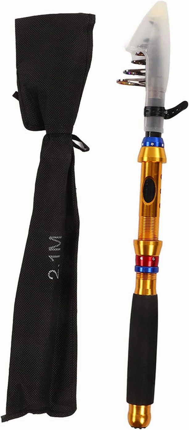 Fishing Rods, Telescopic Fishing Rod Portable Lightweight Fishing Rod with Storage Bag for Freshwater