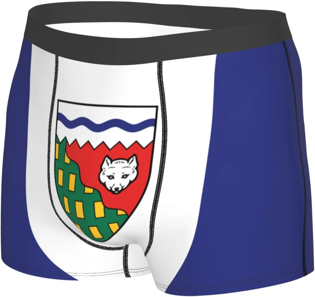 Flag of the Northwest Territories Mens Underwear Boxer Briefs Soft Elastic Breathable Boxers for Men