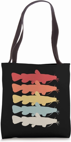 Flathead Catfish Fishing Freshwater Graphic Tote Bag