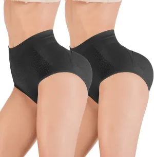 FLORATA Women Butt Lifter Panties Padded Shapewear Hip Enhancer Underwear Pads Shorts with Removable Pads