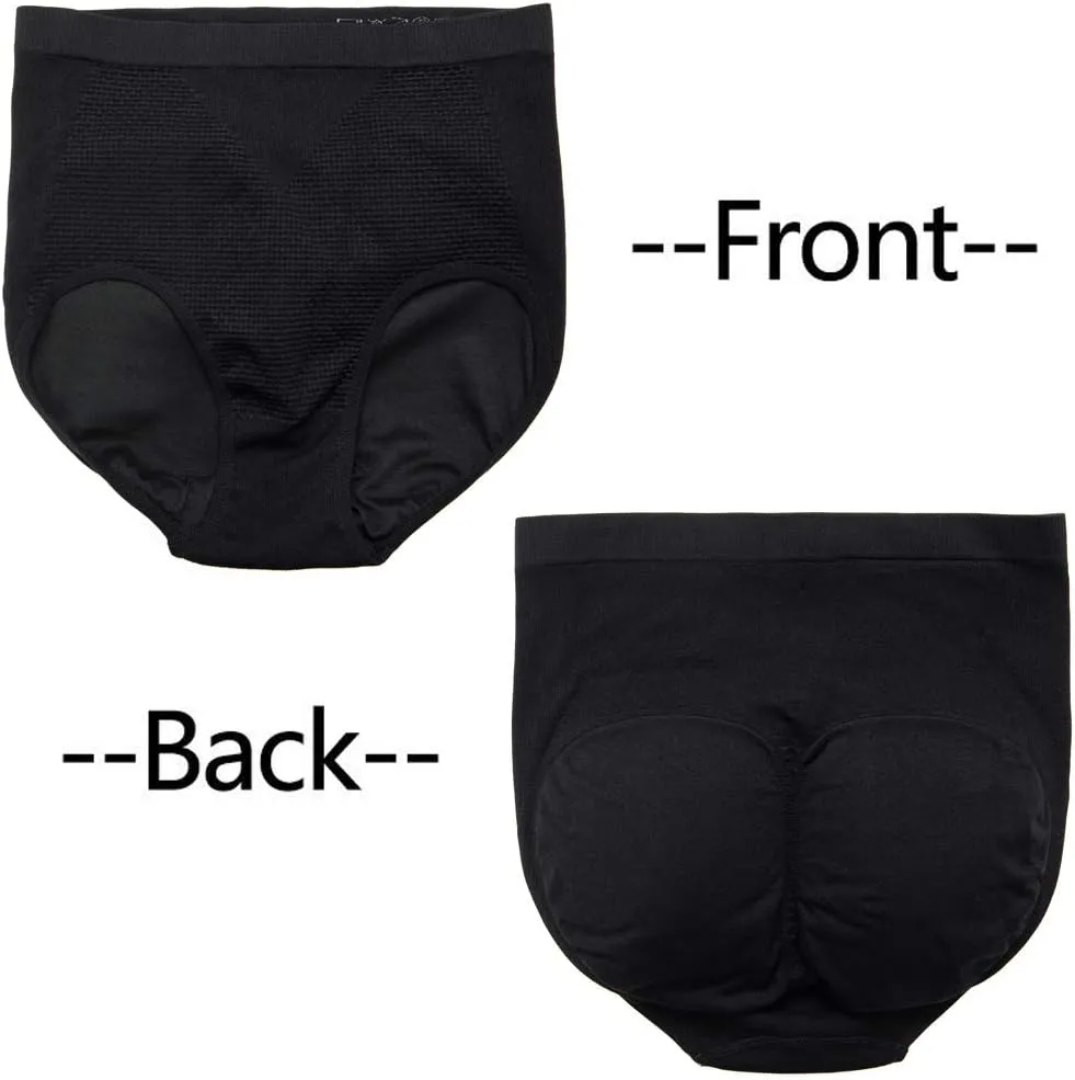 FLORATA Women Butt Lifter Panties Padded Shapewear Hip Enhancer Underwear Pads Shorts with Removable Pads
