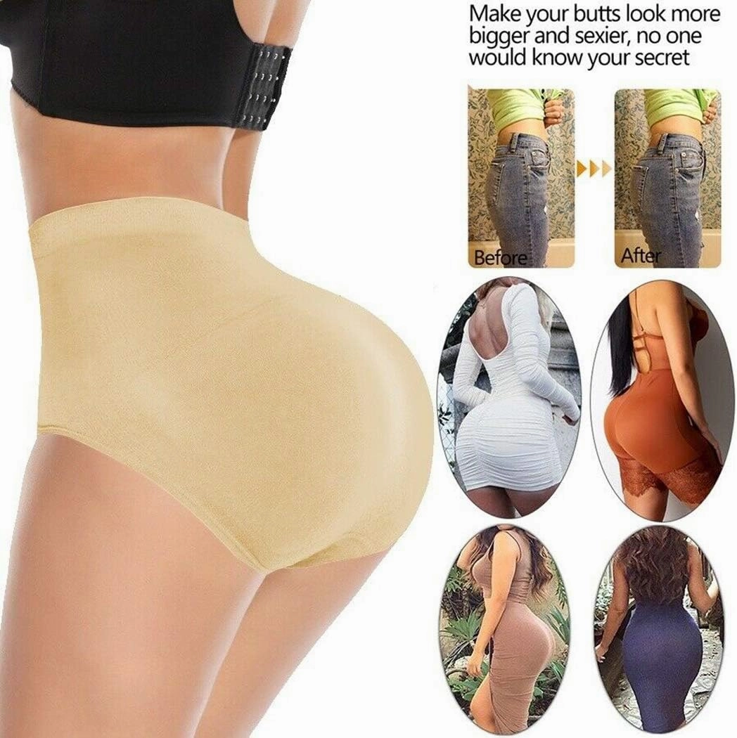 FLORATA Women Butt Lifter Panties Padded Shapewear Hip Enhancer Underwear Pads Shorts with Removable Pads