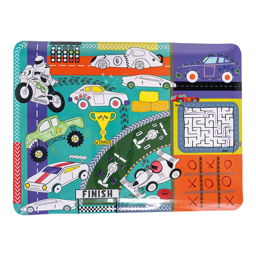 Floss & Rock Coloring Fun and Games Mat Cars