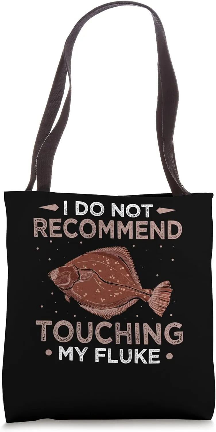 Fluke Fisher Accessories for Men Fluke Fishing Rod Tote Bag