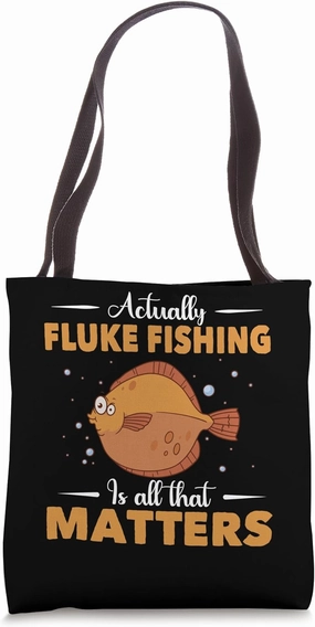 Fluke Fishing Gear Fluke Fisherman Lure Fluke Fishing Rod Tote Bag