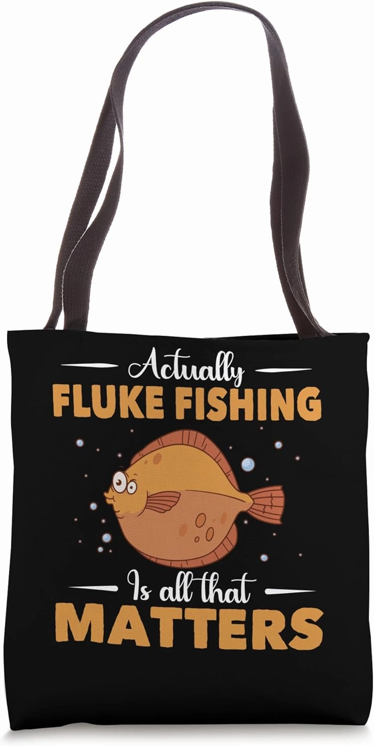 Fluke Fishing Gear Fluke Fisherman Lure Fluke Fishing Rod Tote Bag