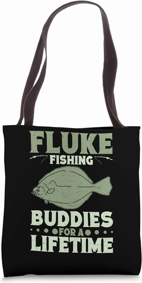 Fluke Fishing Lure Fluke Fisher Essentials Fluke Fisherman Tote Bag