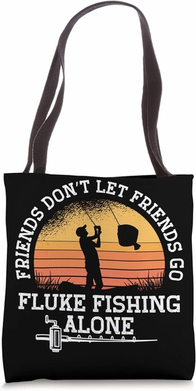Fluke Fishing Supplies Rod Fluke Fisherman Tote Bag