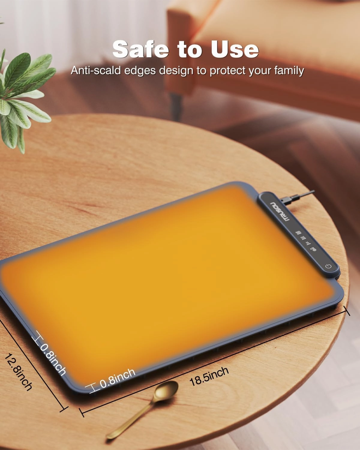 Food Warming Mat, iTRUSOU Electric Warming Tray Full Surface Heating to Keep Food Warm or Thawing, Versatile Food Warmer with 3 Temperature Setting for Parties Buffets Gatherings Holidays Daily Use