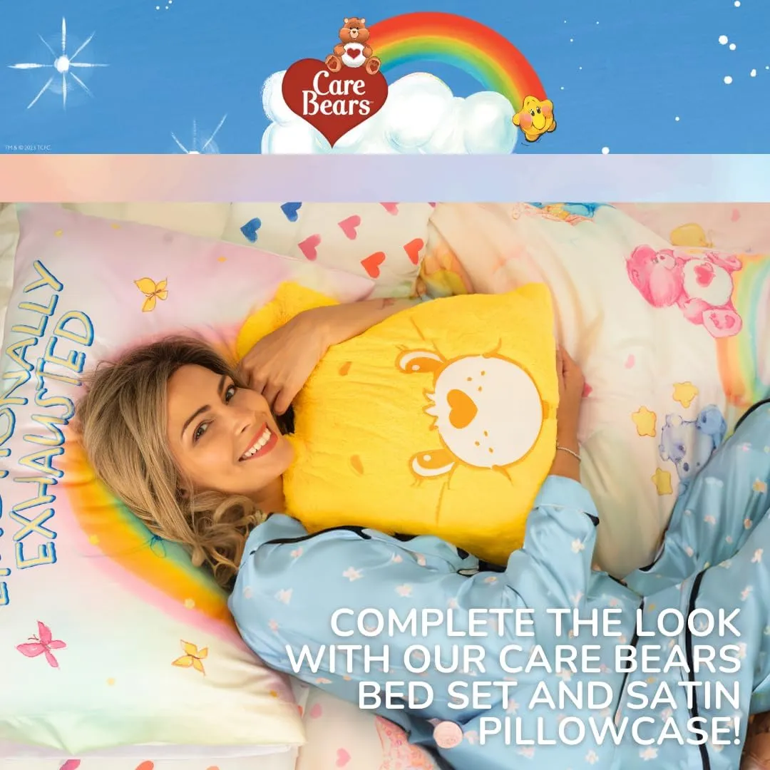 Franco Bedding Super Soft Plush Decorative Throw Cuddle Pillow (100% Officially Licensed Product), One Size, Care Bears Funshine Bear
