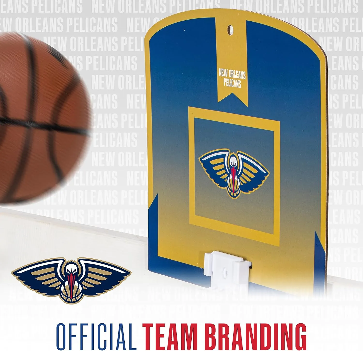 Franklin Sports NBA Over the Door Basketball Hoop - Kids Indoor Mini Hoop Set with Basketball - Perfect for Bedroom or Office