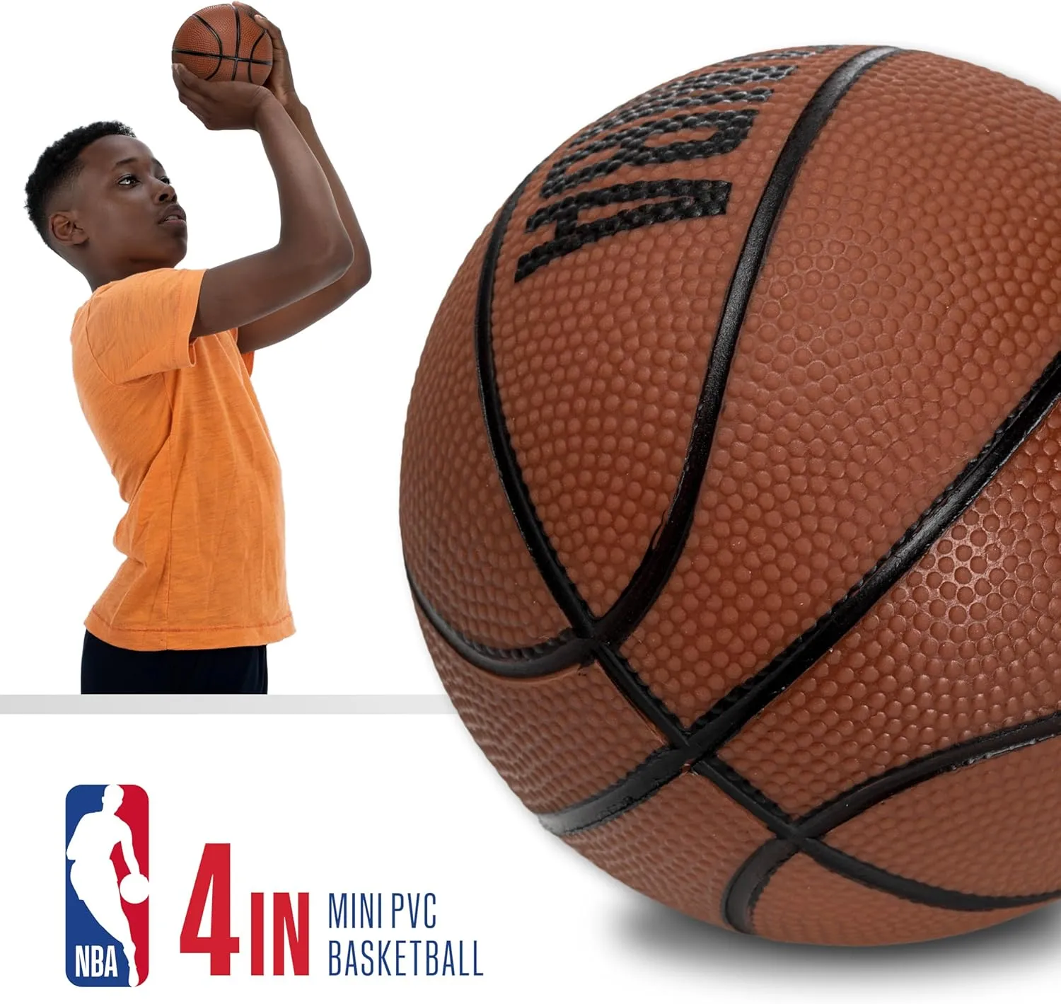 Franklin Sports NBA Over the Door Basketball Hoop - Kids Indoor Mini Hoop Set with Basketball - Perfect for Bedroom or Office