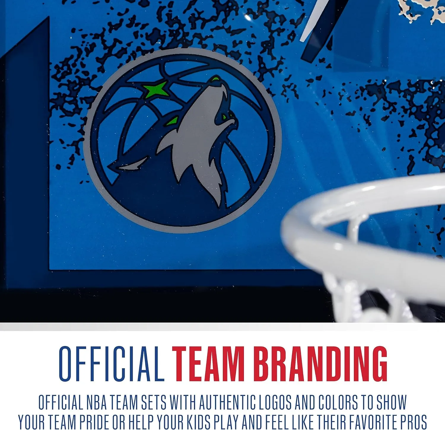 Franklin Sports NBA Team Over the Door Basketball Hoops - Kids Indoor Mini Basketball Hoop   Ball Set - NBA Fan Mini Hoops
