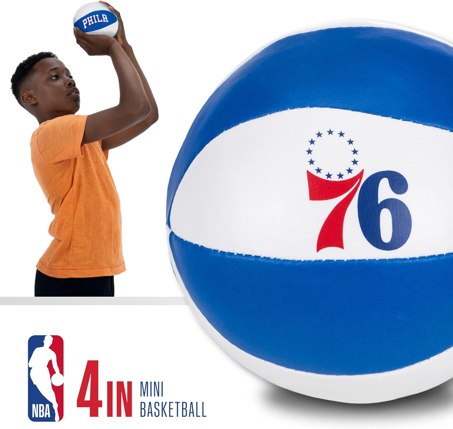 Franklin Sports NBA Toy Basketballs - 2 Pack of Kids Soft Mini Basketballs for Over the Door   Indoor Hoops - NBA Fan Shop Kids Soft Toy Basketballs - (2) Mini Balls Included