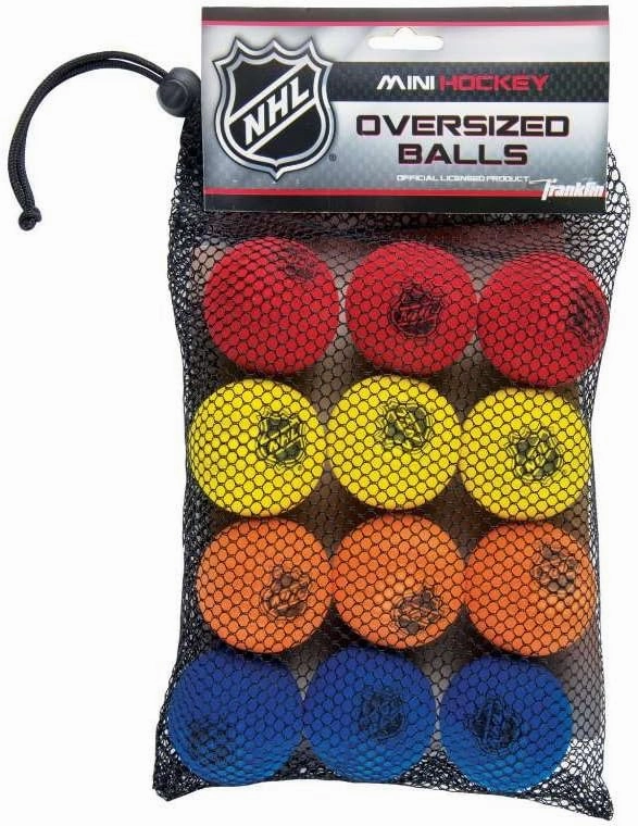Franklin NHL Foam Mini Hockey Balls -12 Pack
